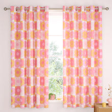 Load image into Gallery viewer, Retro Daisy Eyelet Curtains
