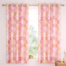 Load image into Gallery viewer, Retro Daisy Eyelet Curtains
