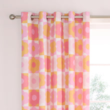 Load image into Gallery viewer, Retro Daisy Eyelet Curtains
