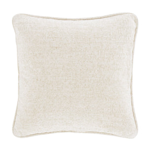 Wilson Plain Chenille Filled Cushion - Natural