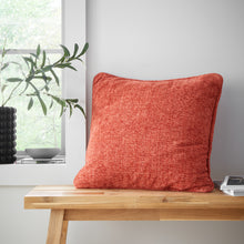 Load image into Gallery viewer, Wilson Plain Chenille Filled Cushion - Terracotta
