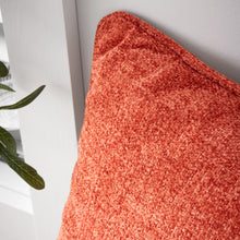 Load image into Gallery viewer, Wilson Plain Chenille Filled Cushion - Terracotta
