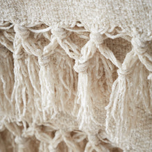 Load image into Gallery viewer, Wilson Plain Chenille Throw - Natural
