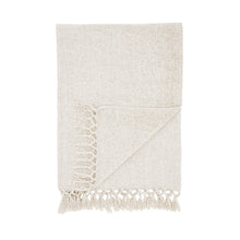 Load image into Gallery viewer, Wilson Plain Chenille Throw - Natural
