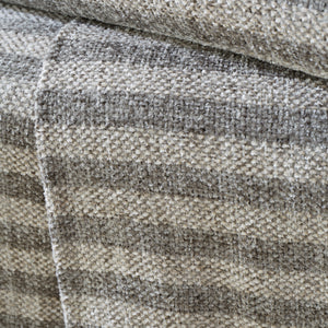 Stripe Chenille Throw - Grey
