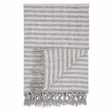 Load image into Gallery viewer, Stripe Chenille Throw - Grey
