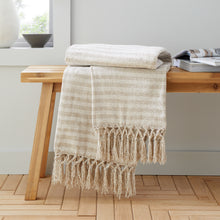 Load image into Gallery viewer, Stripe Chenille Throw - Natural
