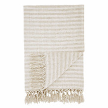 Load image into Gallery viewer, Stripe Chenille Throw - Natural
