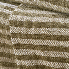 Load image into Gallery viewer, Stripe Chenille Throw - Olive Green
