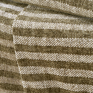 Stripe Chenille Throw - Olive Green