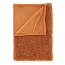 Load image into Gallery viewer, So Soft Velvet Boucle Throw - Caramel
