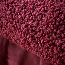 Load image into Gallery viewer, So Soft Velvet Boucle Throw - Damson
