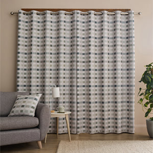 Wilson Check Blackout Curtains - Green