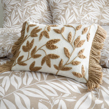Load image into Gallery viewer, Tufted Sorrel Leaf Filled Cushion - Natural
