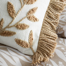 Load image into Gallery viewer, Tufted Sorrel Leaf Filled Cushion - Natural
