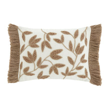 Load image into Gallery viewer, Tufted Sorrel Leaf Filled Cushion - Natural
