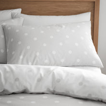 Load image into Gallery viewer, Brushed Polka Dot Duvet Set - Grey
