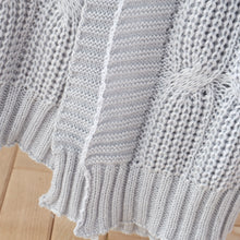 Load image into Gallery viewer, Chunky Marl Knit Throw - Silver
