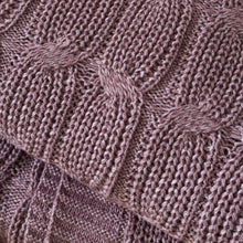 Load image into Gallery viewer, Chunky Marl Knit Throw - Plum
