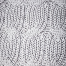 Load image into Gallery viewer, Chunky Marl Knit Cushion - Silver
