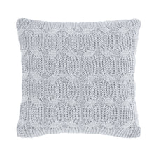 Load image into Gallery viewer, Chunky Marl Knit Cushion - Silver
