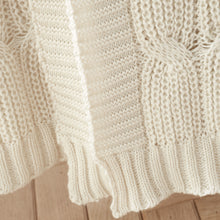Load image into Gallery viewer, Chunky Marl Knit Throw - Cream
