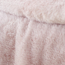 Load image into Gallery viewer, Glamour Fur Throw - Blush
