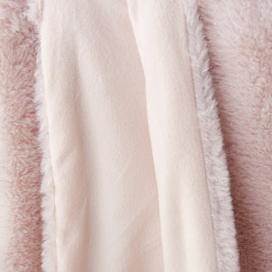 Glamour Fur Throw - Blush