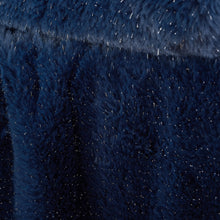 Load image into Gallery viewer, Glamour Fur Throw - Navy
