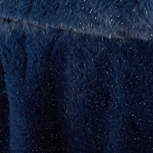 Glamour Fur Throw - Navy