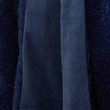 Load image into Gallery viewer, Glamour Fur Throw - Navy

