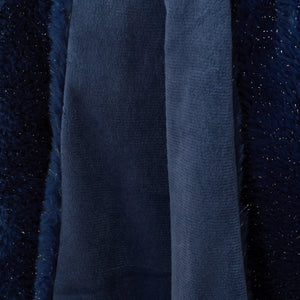 Glamour Fur Throw - Navy