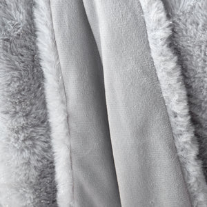 Glamour Fur Throw - Silver