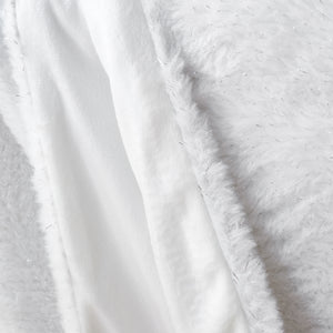 Glamour Fur Throw - White