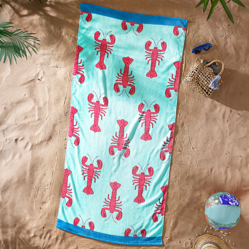 Lobster Beach Towel