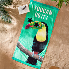 Load image into Gallery viewer, Toucan Do It Beach Towel
