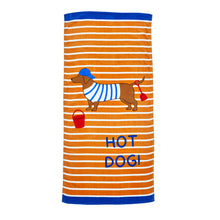 Load image into Gallery viewer, Hot Dog Beach Towel

