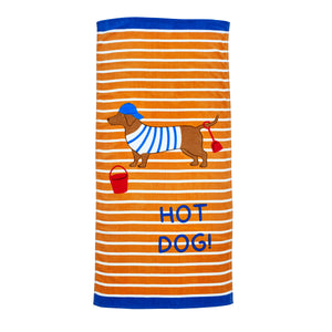 Hot Dog Beach Towel
