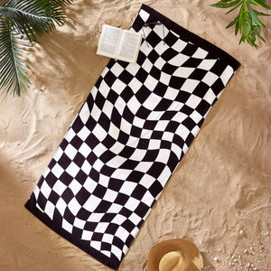 Checkerboard Beach Towel