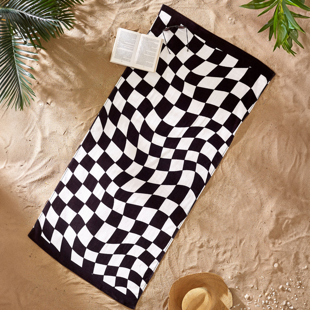 Checkerboard Beach Towel