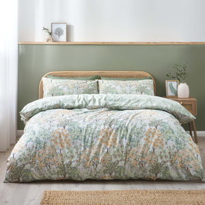 Forest Blossom Duvet Set - Green