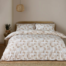 Load image into Gallery viewer, Sloane Geo Natural Duvet Set
