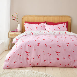 Seersucker Heart Duvet Set