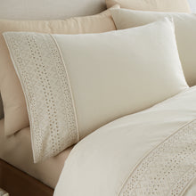 Load image into Gallery viewer, Broderie Anglaise Duvet Set - Cream
