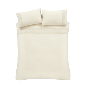 Broderie Anglaise Duvet Set - Cream