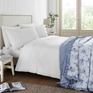 Broderie Anglaise Duvet Set - White