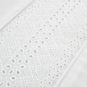 Broderie Anglaise Duvet Set - White
