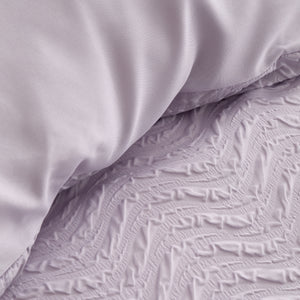 Heatset Wave Duvet Set - Lilac