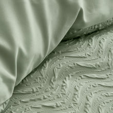 Load image into Gallery viewer, Heatset Wave Duvet Set - Mint Green
