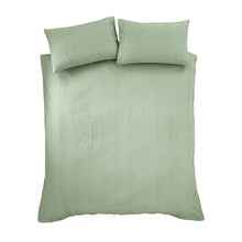 Load image into Gallery viewer, Heatset Wave Duvet Set - Mint Green

